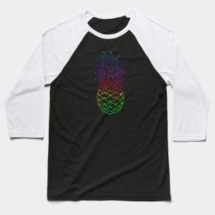 Rainbow Pineapple Baseball T-Shirt